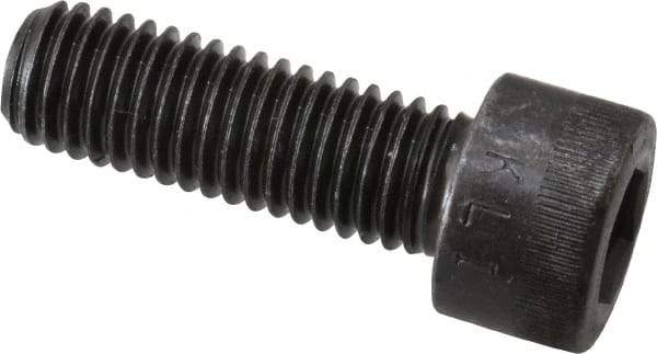 Made in USA - M10x1.50 Metric Coarse Hex Socket Drive, Socket Cap Screw - Grade 12.9 Alloy Steel, Black Oxide Finish, Fully Threaded, 30mm Length Under Head - Eagle Tool & Supply