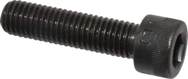 Made in USA - M10x1.50 Metric Coarse Hex Socket Drive, Socket Cap Screw - Grade 12.9 Alloy Steel, Black Oxide Finish, Fully Threaded, 40mm Length Under Head - Eagle Tool & Supply