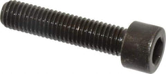 Made in USA - M10x1.50 Metric Coarse Hex Socket Drive, Socket Cap Screw - Grade 12.9 Alloy Steel, Black Oxide Finish, Fully Threaded, 45mm Length Under Head - Eagle Tool & Supply
