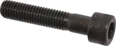 Made in USA - M10x1.50 Metric Coarse Hex Socket Drive, Socket Cap Screw - Grade 12.9 Alloy Steel, Black Oxide Finish, Partially Threaded, 50mm Length Under Head - Eagle Tool & Supply