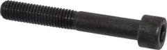 Made in USA - M10x1.50 Metric Coarse Hex Socket Drive, Socket Cap Screw - Grade 12.9 Alloy Steel, Black Oxide Finish, Partially Threaded, 70mm Length Under Head - Eagle Tool & Supply