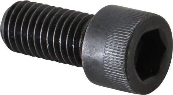 Made in USA - M12x1.75 Metric Coarse Hex Socket Drive, Socket Cap Screw - Grade 12.9 Alloy Steel, Black Oxide Finish, Fully Threaded, 25mm Length Under Head - Eagle Tool & Supply