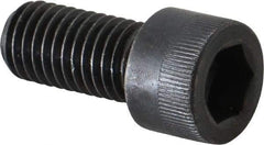 Made in USA - M12x1.75 Metric Coarse Hex Socket Drive, Socket Cap Screw - Grade 12.9 Alloy Steel, Black Oxide Finish, Fully Threaded, 25mm Length Under Head - Eagle Tool & Supply