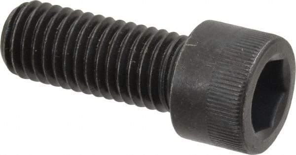 Made in USA - M12x1.75 Metric Coarse Hex Socket Drive, Socket Cap Screw - Grade 12.9 Alloy Steel, Black Oxide Finish, Fully Threaded, 30mm Length Under Head - Eagle Tool & Supply