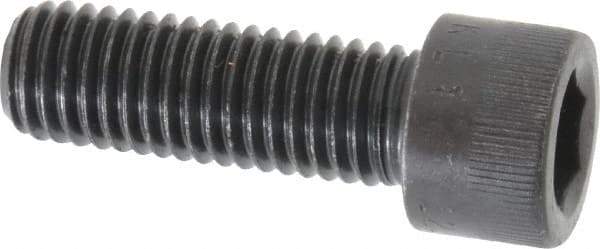 Made in USA - M12x1.75 Metric Coarse Hex Socket Drive, Socket Cap Screw - Grade 12.9 Alloy Steel, Black Oxide Finish, Fully Threaded, 35mm Length Under Head - Eagle Tool & Supply