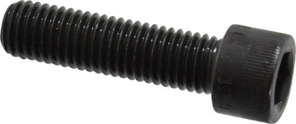 Made in USA - M12x1.75 Metric Coarse Hex Socket Drive, Socket Cap Screw - Grade 12.9 Alloy Steel, Black Oxide Finish, Fully Threaded, 45mm Length Under Head - Eagle Tool & Supply