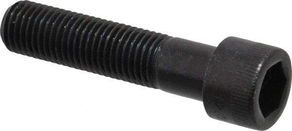 Made in USA - M16x2.00 Metric Coarse Hex Socket Drive, Socket Cap Screw - Grade 12.9 Alloy Steel, Black Oxide Finish, Partially Threaded, 70mm Length Under Head - Eagle Tool & Supply