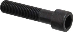 Made in USA - M16x2.00 Metric Coarse Hex Socket Drive, Socket Cap Screw - Grade 12.9 Alloy Steel, Black Oxide Finish, Partially Threaded, 70mm Length Under Head - Eagle Tool & Supply