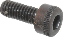 Made in USA - M4x0.70 Metric Coarse Hex Socket Drive, Socket Cap Screw - Grade 12.9 Alloy Steel, Black Oxide Finish, Fully Threaded, 10mm Length Under Head - Eagle Tool & Supply