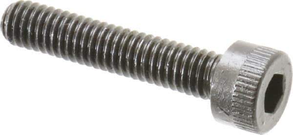 Made in USA - M4x0.70 Metric Coarse Hex Socket Drive, Socket Cap Screw - Grade 12.9 Alloy Steel, Black Oxide Finish, Fully Threaded, 20mm Length Under Head - Eagle Tool & Supply