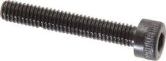 Made in USA - M4x0.70 Metric Coarse Hex Socket Drive, Socket Cap Screw - Grade 12.9 Alloy Steel, Black Oxide Finish, Fully Threaded, 25mm Length Under Head - Eagle Tool & Supply