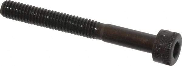 Made in USA - M4x0.70 Metric Coarse Hex Socket Drive, Socket Cap Screw - Grade 12.9 Alloy Steel, Black Oxide Finish, Partially Threaded, 35mm Length Under Head - Eagle Tool & Supply