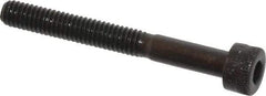 Made in USA - M4x0.70 Metric Coarse Hex Socket Drive, Socket Cap Screw - Grade 12.9 Alloy Steel, Black Oxide Finish, Partially Threaded, 35mm Length Under Head - Eagle Tool & Supply