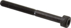 Made in USA - M4x0.70 Metric Coarse Hex Socket Drive, Socket Cap Screw - Grade 12.9 Alloy Steel, Black Oxide Finish, Partially Threaded, 40mm Length Under Head - Eagle Tool & Supply