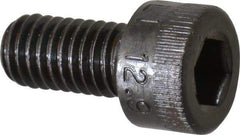 Made in USA - M5x0.80 Metric Coarse Hex Socket Drive, Socket Cap Screw - Grade 12.9 Alloy Steel, Black Oxide Finish, Fully Threaded, 10mm Length Under Head - Eagle Tool & Supply