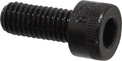 Made in USA - M5x0.80 Metric Coarse Hex Socket Drive, Socket Cap Screw - Grade 12.9 Alloy Steel, Black Oxide Finish, Fully Threaded, 12mm Length Under Head - Eagle Tool & Supply