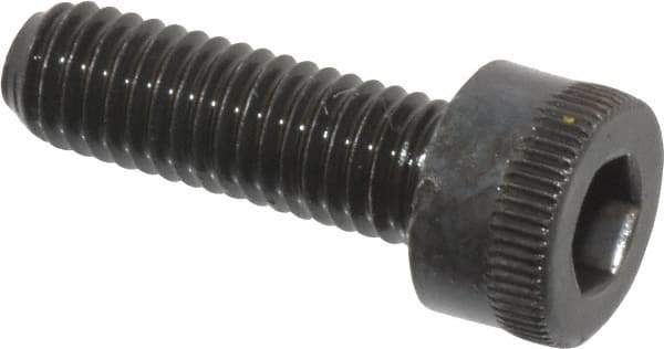 Made in USA - M5x0.80 Metric Coarse Hex Socket Drive, Socket Cap Screw - Grade 12.9 Alloy Steel, Black Oxide Finish, Fully Threaded, 16mm Length Under Head - Eagle Tool & Supply