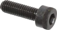 Made in USA - M5x0.80 Metric Coarse Hex Socket Drive, Socket Cap Screw - Grade 12.9 Alloy Steel, Black Oxide Finish, Fully Threaded, 16mm Length Under Head - Eagle Tool & Supply