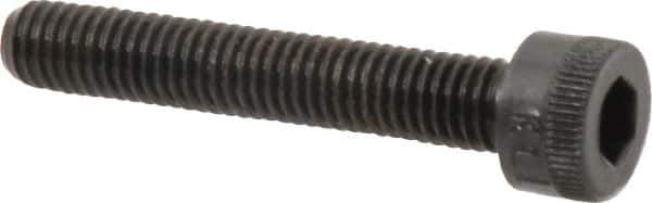 Made in USA - M5x0.80 Metric Coarse Hex Socket Drive, Socket Cap Screw - Grade 12.9 Alloy Steel, Black Oxide Finish, Fully Threaded, 30mm Length Under Head - Eagle Tool & Supply