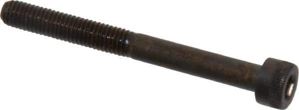 Made in USA - M5x0.80 Metric Coarse Hex Socket Drive, Socket Cap Screw - Grade 12.9 Alloy Steel, Black Oxide Finish, Partially Threaded, 50mm Length Under Head - Eagle Tool & Supply