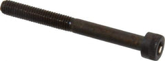 Made in USA - M5x0.80 Metric Coarse Hex Socket Drive, Socket Cap Screw - Grade 12.9 Alloy Steel, Black Oxide Finish, Partially Threaded, 50mm Length Under Head - Eagle Tool & Supply