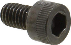 Made in USA - M6x1.00 Metric Coarse Hex Socket Drive, Socket Cap Screw - Grade 12.9 Alloy Steel, Black Oxide Finish, Fully Threaded, 10mm Length Under Head - Eagle Tool & Supply