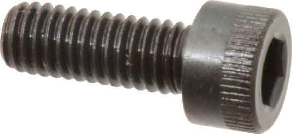 Made in USA - M6x1.00 Metric Coarse Hex Socket Drive, Socket Cap Screw - Grade 12.9 Alloy Steel, Black Oxide Finish, Fully Threaded, 16mm Length Under Head - Eagle Tool & Supply