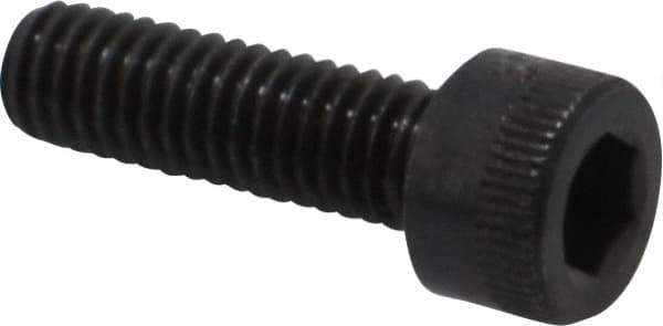 Made in USA - M6x1.00 Metric Coarse Hex Socket Drive, Socket Cap Screw - Grade 12.9 Alloy Steel, Black Oxide Finish, Fully Threaded, 20mm Length Under Head - Eagle Tool & Supply