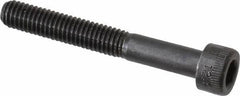 Made in USA - M6x1.00 Metric Coarse Hex Socket Drive, Socket Cap Screw - Grade 12.9 Alloy Steel, Black Oxide Finish, Partially Threaded, 45mm Length Under Head - Eagle Tool & Supply