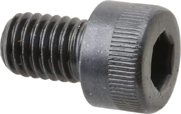 Made in USA - M8x1.25 Metric Coarse Hex Socket Drive, Socket Cap Screw - Grade 12.9 Alloy Steel, Black Oxide Finish, Fully Threaded, 12mm Length Under Head - Eagle Tool & Supply