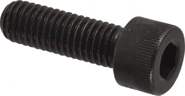 Made in USA - M8x1.25 Metric Coarse Hex Socket Drive, Socket Cap Screw - Grade 12.9 Alloy Steel, Black Oxide Finish, Fully Threaded, 25mm Length Under Head - Eagle Tool & Supply