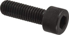 Made in USA - M8x1.25 Metric Coarse Hex Socket Drive, Socket Cap Screw - Grade 12.9 Alloy Steel, Black Oxide Finish, Fully Threaded, 25mm Length Under Head - Eagle Tool & Supply