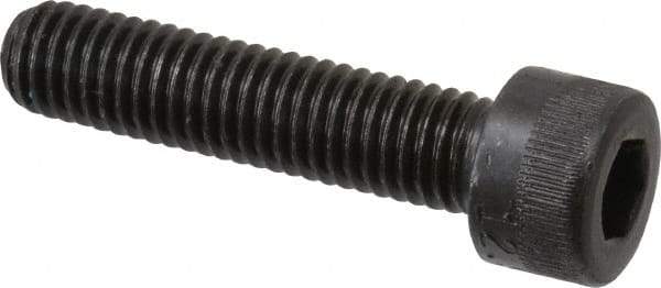 Made in USA - M8x1.25 Metric Coarse Hex Socket Drive, Socket Cap Screw - Grade 12.9 Alloy Steel, Black Oxide Finish, Fully Threaded, 35mm Length Under Head - Eagle Tool & Supply