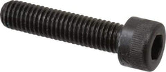 Made in USA - M8x1.25 Metric Coarse Hex Socket Drive, Socket Cap Screw - Grade 12.9 Alloy Steel, Black Oxide Finish, Fully Threaded, 35mm Length Under Head - Eagle Tool & Supply