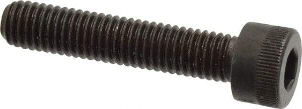 Made in USA - M8x1.25 Metric Coarse Hex Socket Drive, Socket Cap Screw - Grade 12.9 Alloy Steel, Black Oxide Finish, Fully Threaded, 40mm Length Under Head - Eagle Tool & Supply