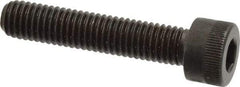 Made in USA - M8x1.25 Metric Coarse Hex Socket Drive, Socket Cap Screw - Grade 12.9 Alloy Steel, Black Oxide Finish, Fully Threaded, 40mm Length Under Head - Eagle Tool & Supply