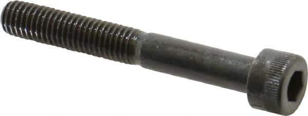 Made in USA - M8x1.25 Metric Coarse Hex Socket Drive, Socket Cap Screw - Grade 12.9 Alloy Steel, Black Oxide Finish, Partially Threaded, 60mm Length Under Head - Eagle Tool & Supply