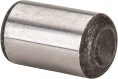 Made in USA - 5/8" Diam x 1" Pin Length Grade 8 Alloy Steel Standard Dowel Pin - Bright Finish, C 47-58 & C 60 (Surface) Hardness, 46,000 Lb (Single Shear), 92,000 Lb (Double Shear) Breaking Strength, 1 Beveled & 1 Rounded End - Eagle Tool & Supply