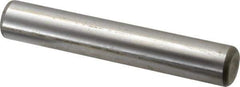 Made in USA - 3/4" Diam x 4-1/2" Pin Length Grade 8 Alloy Steel Standard Dowel Pin - Bright Finish, C 47-58 & C 60 (Surface) Hardness, 132,400 Lb (Double Shear), 66,200 Lb (Single Shear) Breaking Strength, 1 Beveled & 1 Rounded End - Eagle Tool & Supply