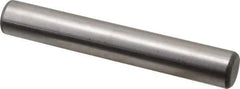 Made in USA - 3/4" Diam x 5" Pin Length Grade 8 Alloy Steel Standard Dowel Pin - Bright Finish, C 47-58 & C 60 (Surface) Hardness, 132,400 Lb (Double Shear), 66,200 Lb (Single Shear) Breaking Strength, 1 Beveled & 1 Rounded End - Eagle Tool & Supply