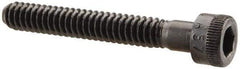 Made in USA - #10-24 UNC Hex Socket Drive, Socket Cap Screw - Alloy Steel, Black Oxide Finish, Partially Threaded, 1-3/8" Length Under Head - Eagle Tool & Supply