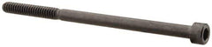 Made in USA - #10-24 UNC Hex Socket Drive, Socket Cap Screw - Alloy Steel, Black Oxide Finish, Partially Threaded, 3-1/4" Length Under Head - Eagle Tool & Supply
