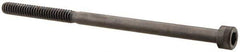 Made in USA - #10-24 UNC Hex Socket Drive, Socket Cap Screw - Alloy Steel, Black Oxide Finish, Partially Threaded, 3-1/2" Length Under Head - Eagle Tool & Supply