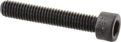 Made in USA - #10-32 UNF Hex Socket Drive, Socket Cap Screw - Alloy Steel, Black Oxide Finish, Partially Threaded, 1-1/8" Length Under Head - Eagle Tool & Supply