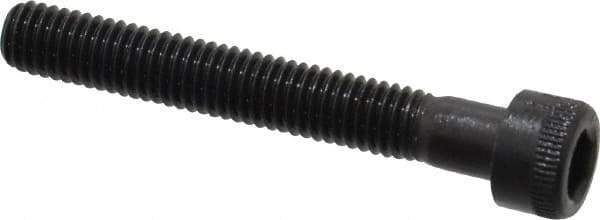 Made in USA - #10-32 UNF Hex Socket Drive, Socket Cap Screw - Alloy Steel, Black Oxide Finish, Partially Threaded, 1-3/8" Length Under Head - Eagle Tool & Supply