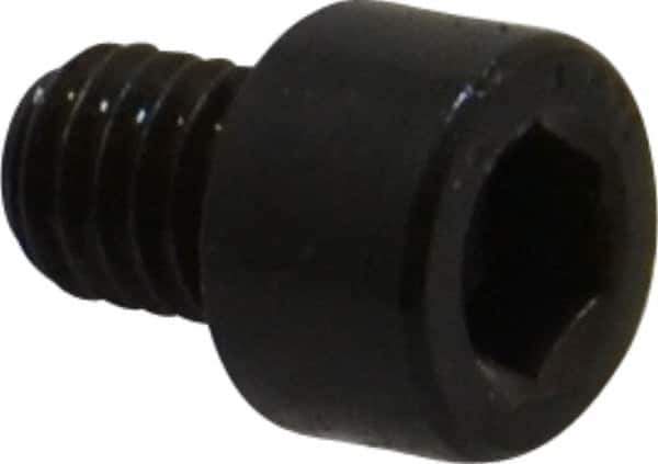 Made in USA - #10-32 UNF Hex Socket Drive, Socket Cap Screw - Alloy Steel, Black Oxide Finish, Fully Threaded, 1/4" Length Under Head - Eagle Tool & Supply