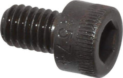 Made in USA - #10-32 UNF Hex Socket Drive, Socket Cap Screw - Alloy Steel, Black Oxide Finish, Fully Threaded, 5/16" Length Under Head - Eagle Tool & Supply