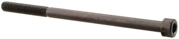 Made in USA - #10-32 UNF Hex Socket Drive, Socket Cap Screw - Alloy Steel, Black Oxide Finish, Partially Threaded, 3-1/4" Length Under Head - Eagle Tool & Supply