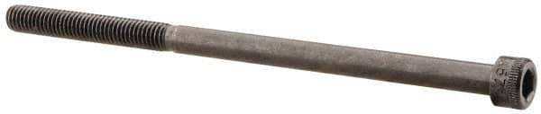 Made in USA - #10-32 UNF Hex Socket Drive, Socket Cap Screw - Alloy Steel, Black Oxide Finish, Partially Threaded, 3-1/2" Length Under Head - Eagle Tool & Supply