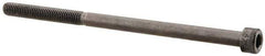Made in USA - #10-32 UNF Hex Socket Drive, Socket Cap Screw - Alloy Steel, Black Oxide Finish, Partially Threaded, 3-1/2" Length Under Head - Eagle Tool & Supply